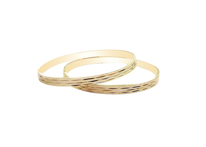 Gold Plated | Diamond Cut Bangles